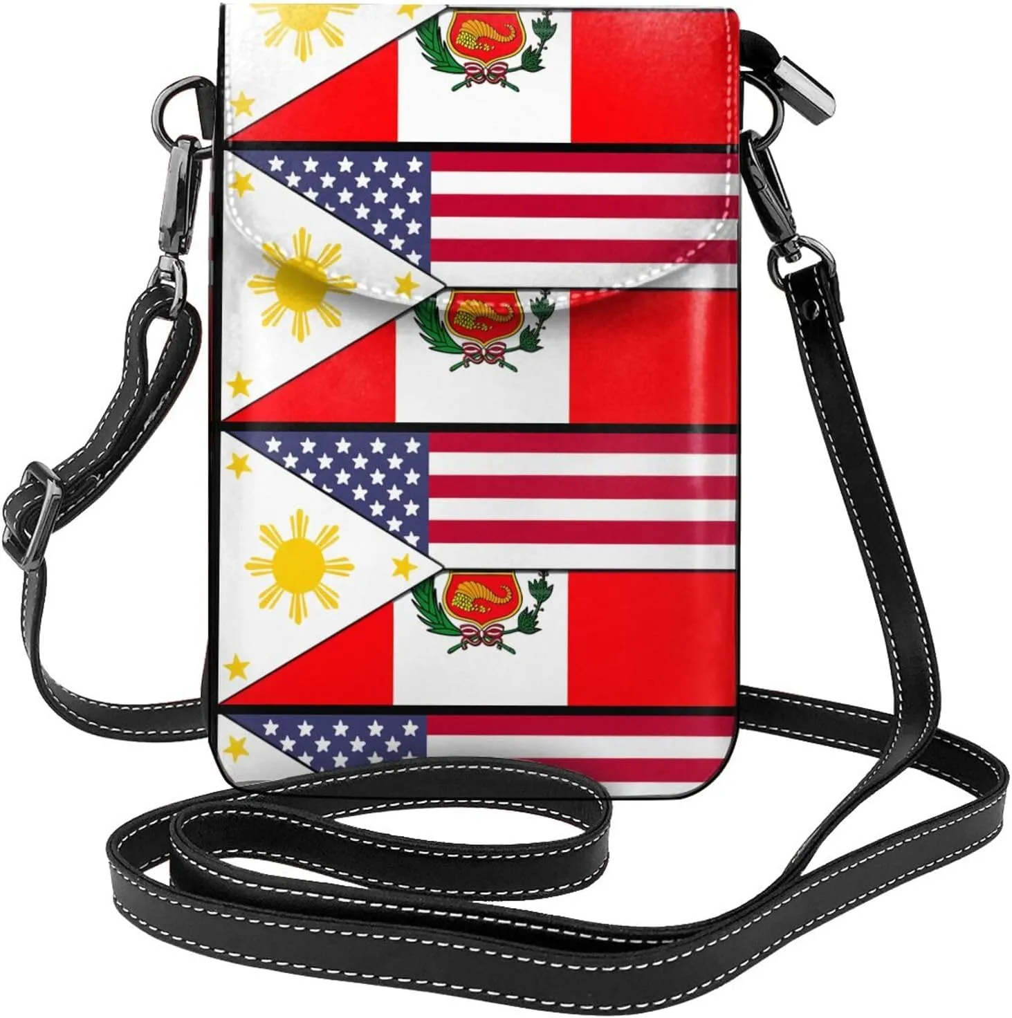 Small Cell Phone Purse Pu Leather Crossbody Cell Phone Bag Women Handbags With Shoulder Strap Holder Wallet Phones