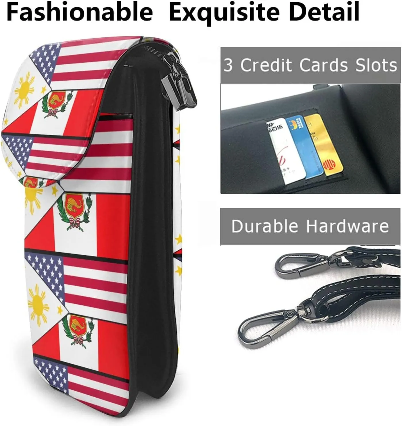 Small Cell Phone Purse Pu Leather Crossbody Cell Phone Bag Women Handbags With Shoulder Strap Holder Wallet Phones