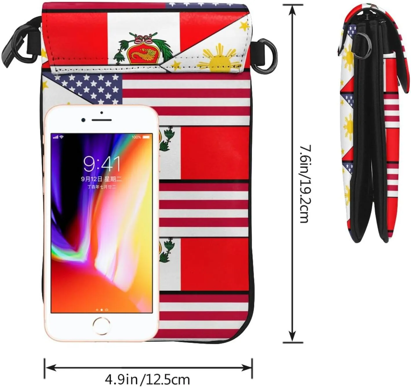 Small Cell Phone Purse Pu Leather Crossbody Cell Phone Bag Women Handbags With Shoulder Strap Holder Wallet Phones