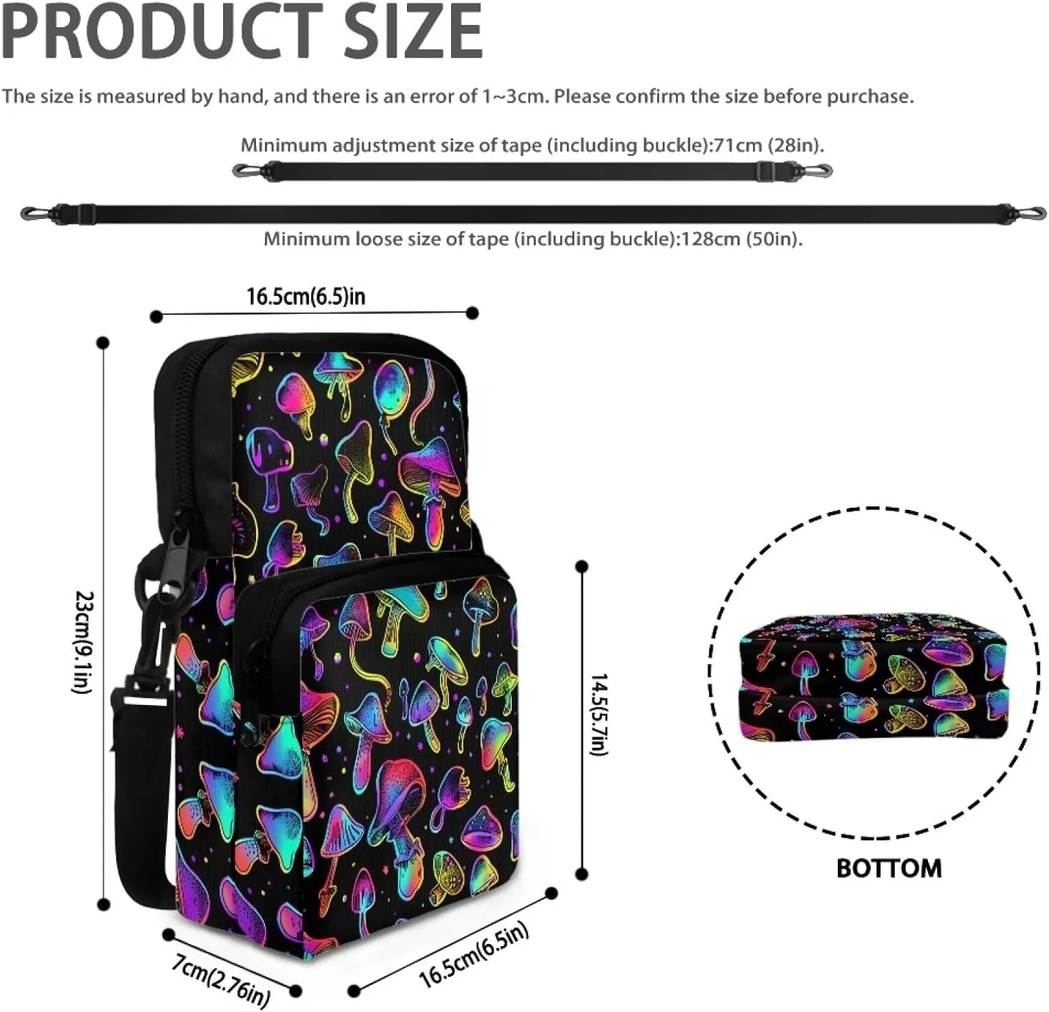 Small Crossbody Bags for Women Men Small Messenger Bag Purses Fanny Pack Wallet Bag Coin Purse Backpack Handbag