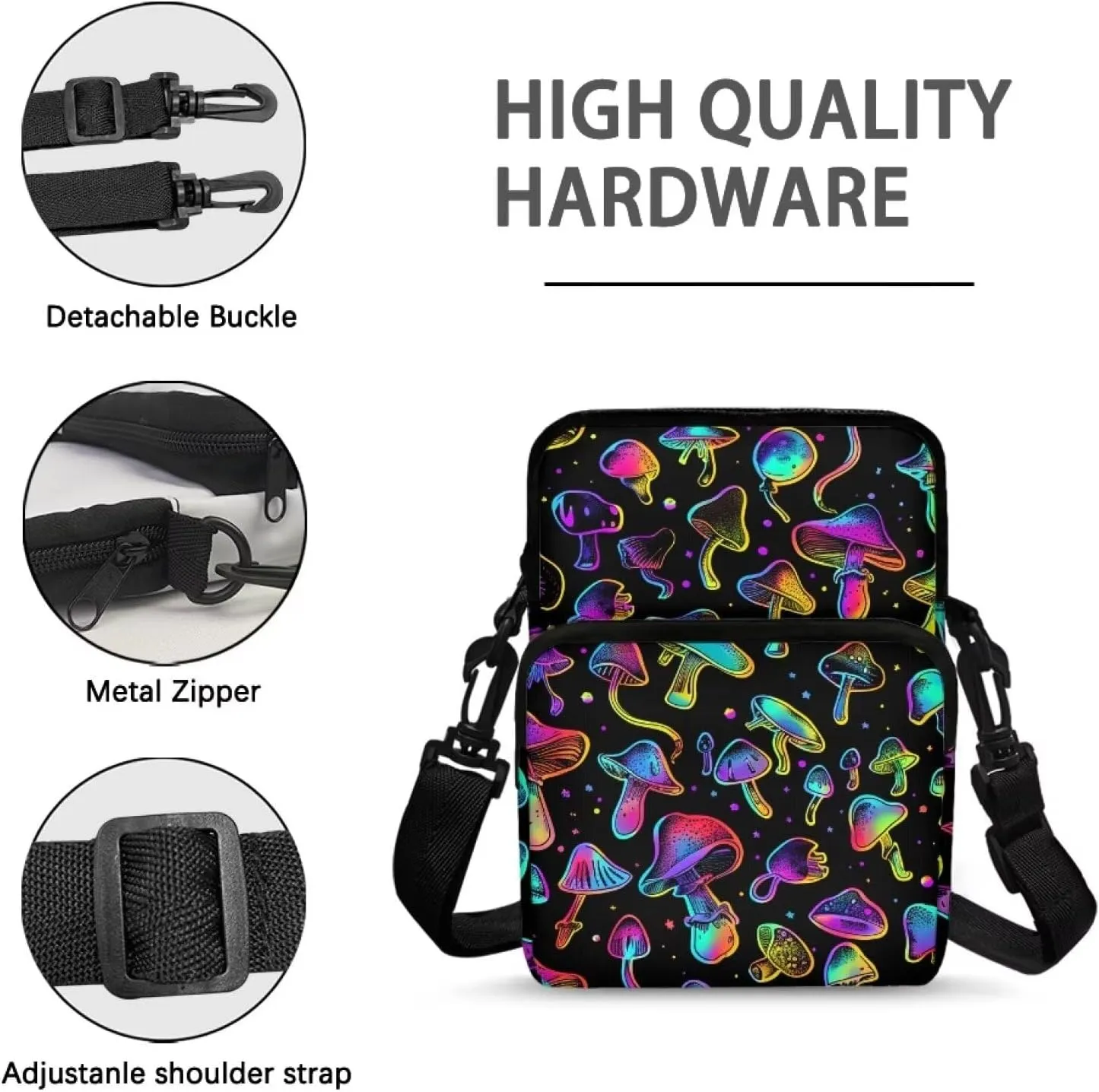 Small Crossbody Bags for Women Men Small Messenger Bag Purses Fanny Pack Wallet Bag Coin Purse Backpack Handbag