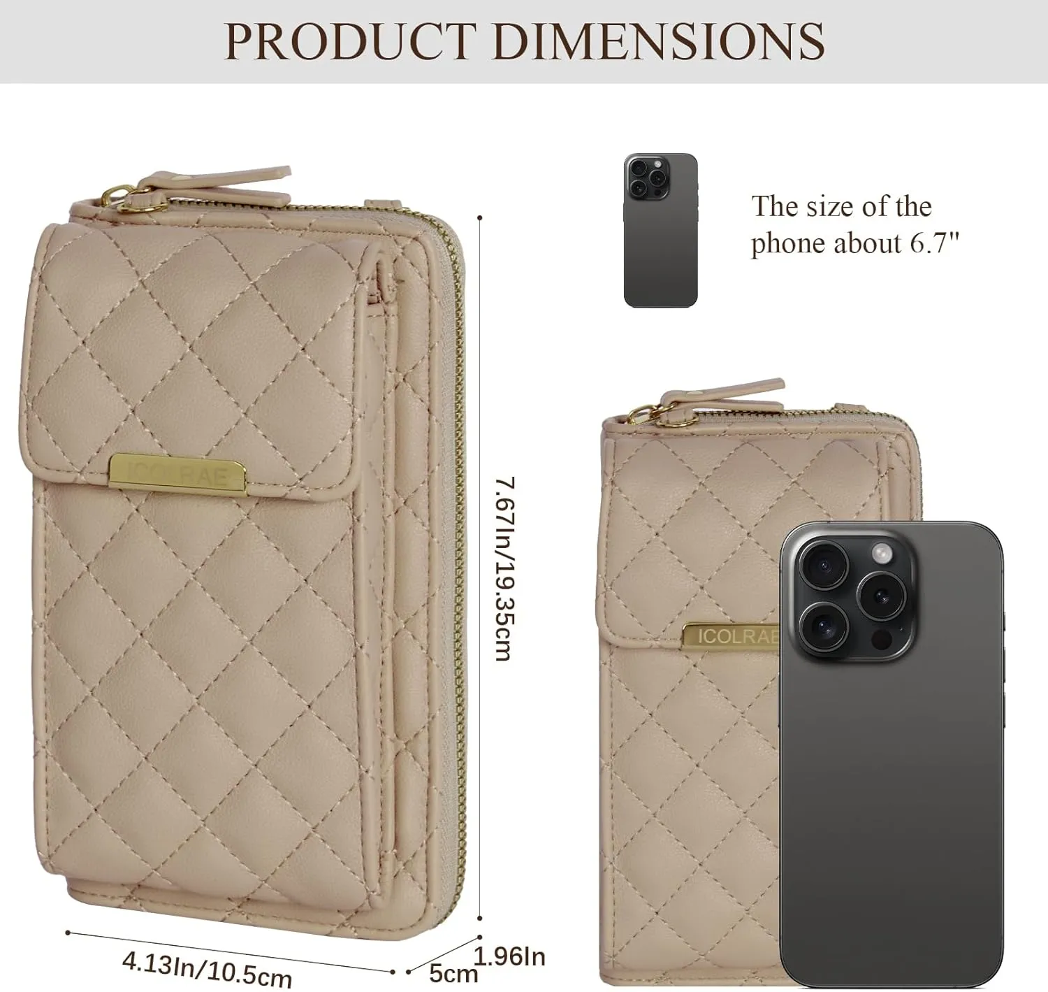 Small Crossbody Bags for Women Trendy Cell Phone Purse Vegan Leather Wallet with Credit Card Slots
