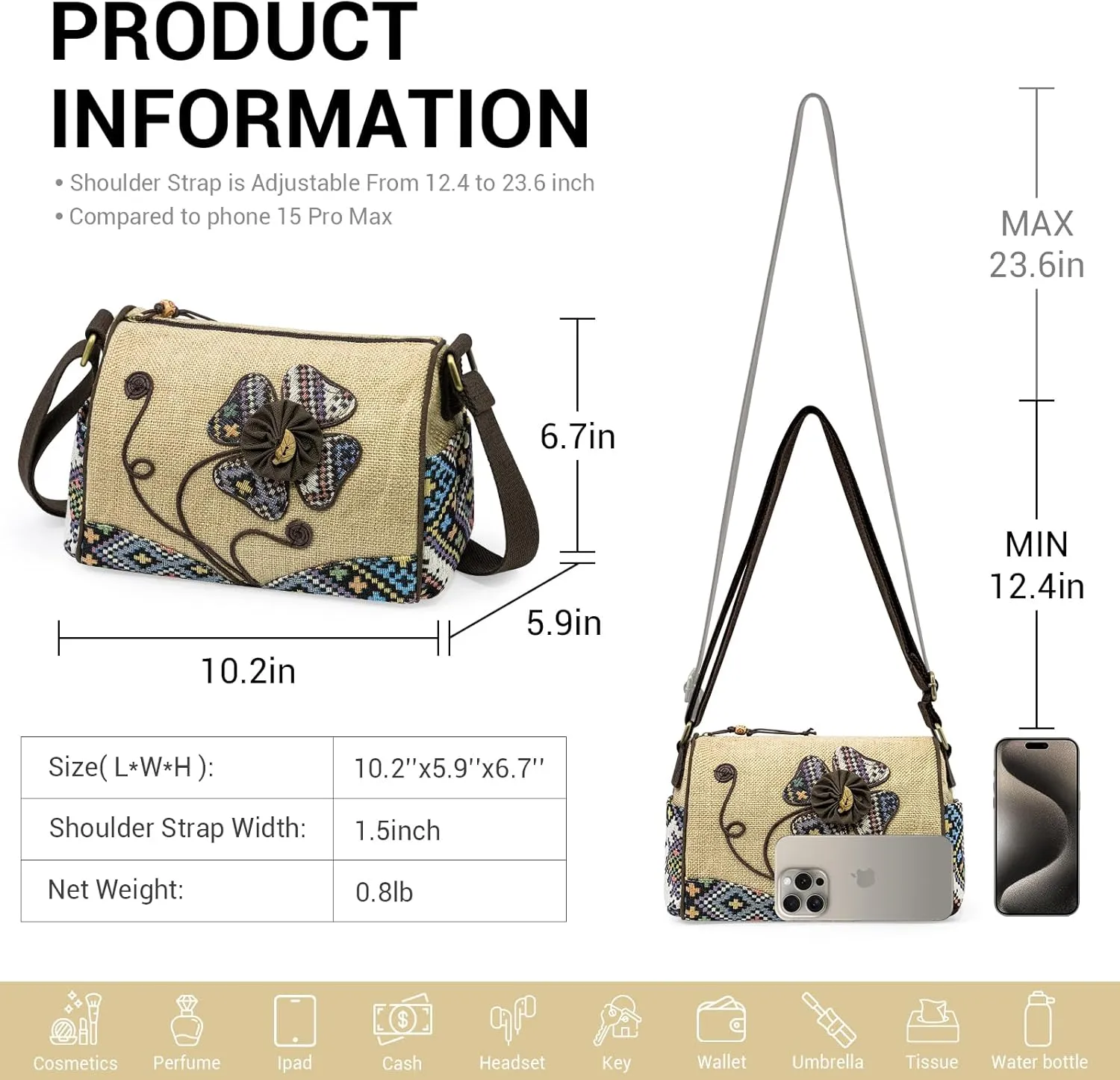 Small Crossbody Bags for Women, Trendy Hand-Woven Shoulder Bag, Womens Crossbody Purses