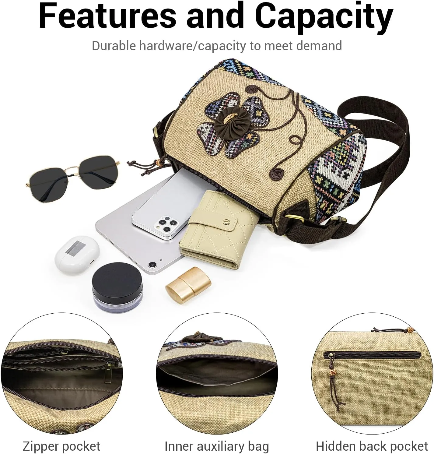 Small Crossbody Bags for Women, Trendy Hand-Woven Shoulder Bag, Womens Crossbody Purses