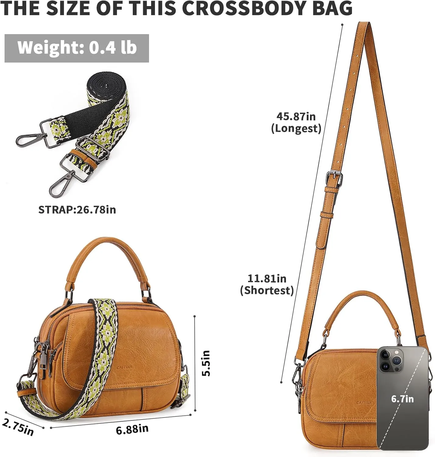 Small Crossbody Bags Purse for Women,Vegan Leather Shoulder Handbags Women Top Handle Satchel Bag with 2pcs Strap