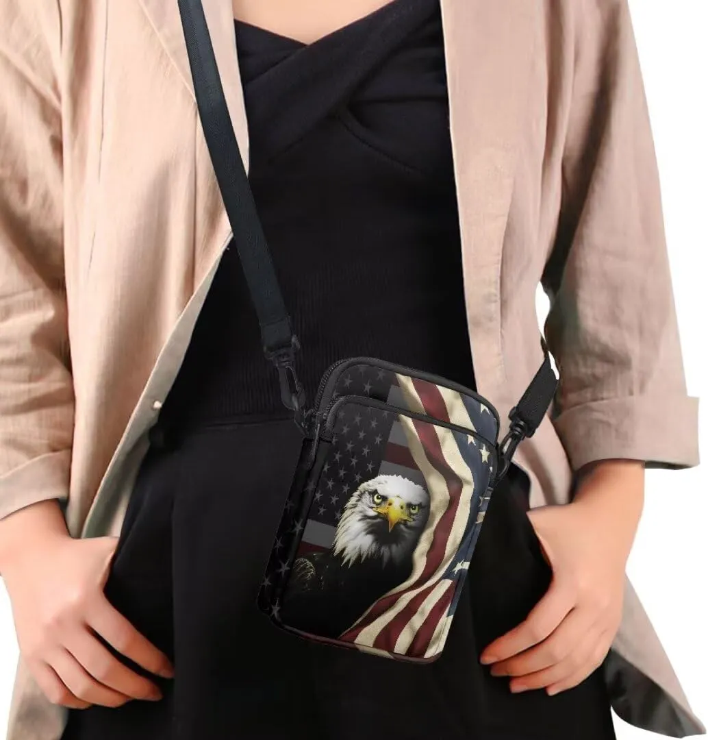 Small Crossbody Cell Phone Purse, Lightweight Mini Messenger Shoulder Handbag Wallet with Adjustable Strap