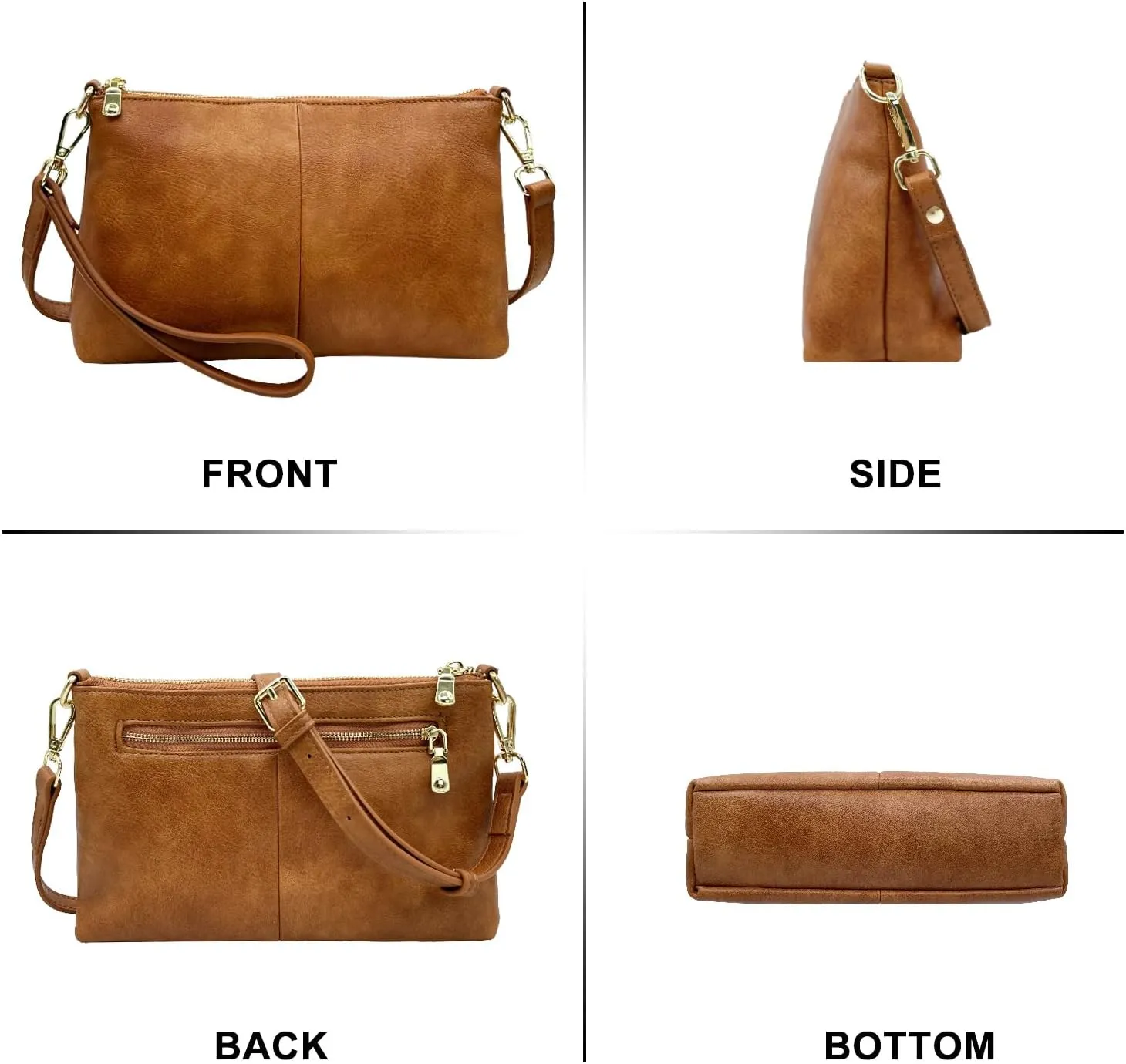 Small Crossbody Clutch Purses Bags for Women Wristlet Wallet Vegan Shoulder Handbags Guitar Strap   Leather Strap