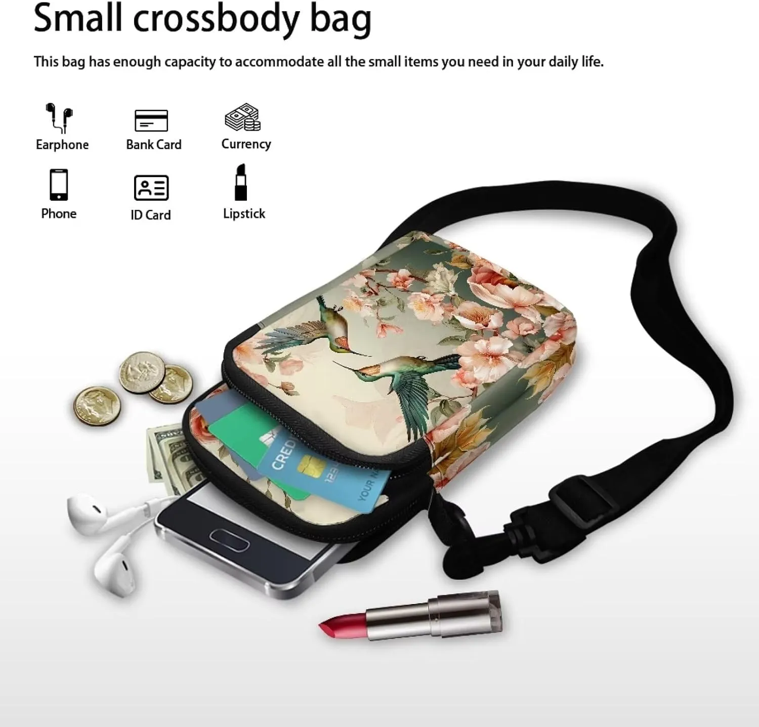 Small Crossbody Purse for Adults Kids Sling Flight Bag