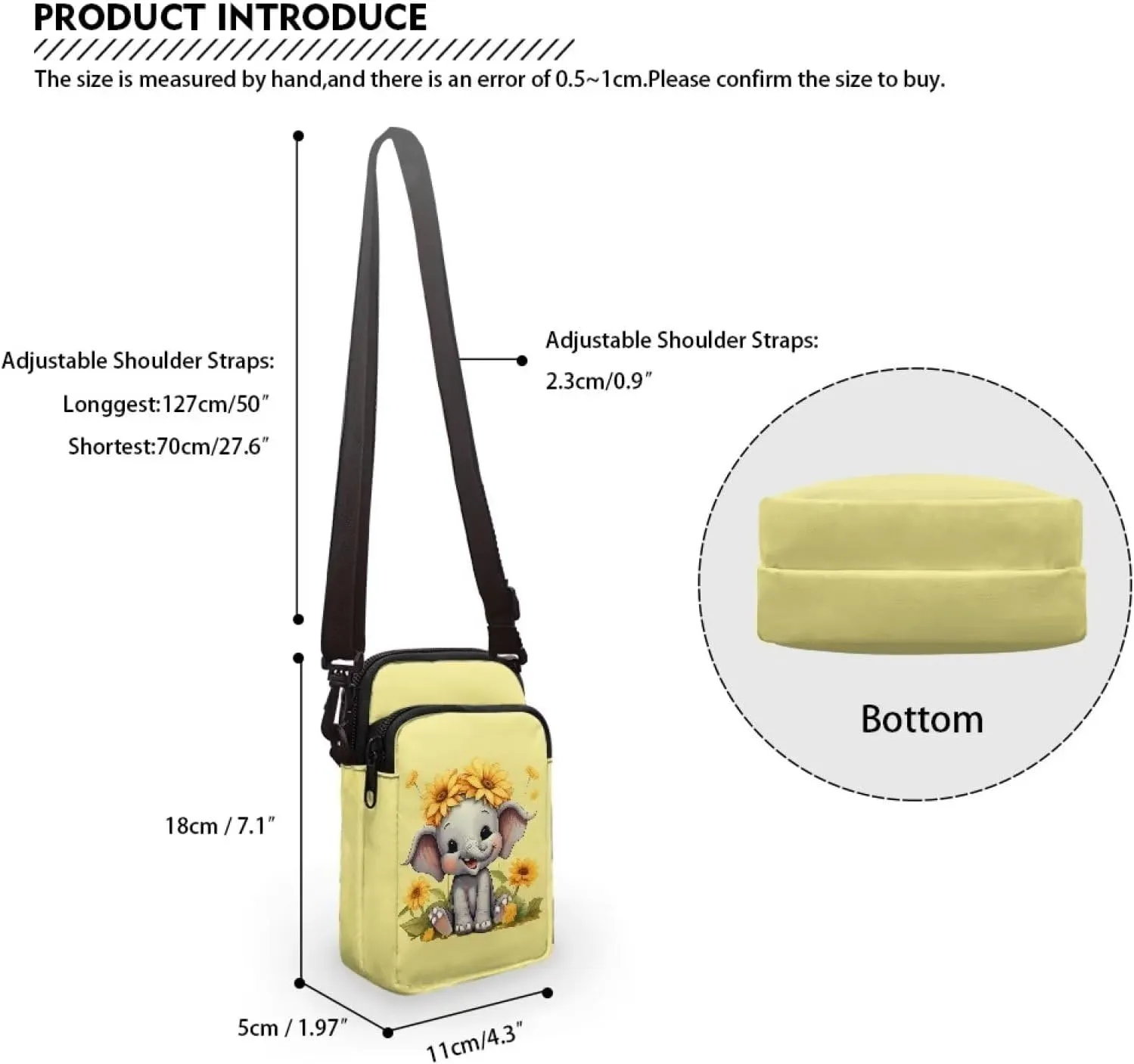 Small Crossbody Purse for Adults Kids Sling Flight Bag