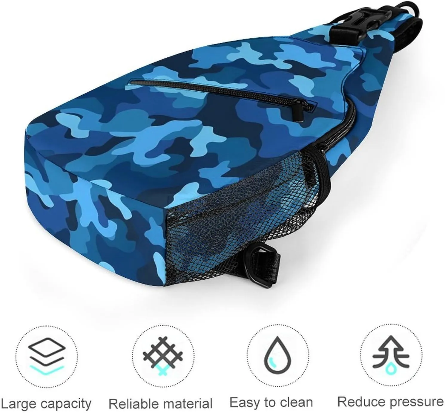 Small Crossbody Sling Backpack Mid-Century Modern Art Cat Chest Bags for Traveling Chest Fashion Shoulder Bag