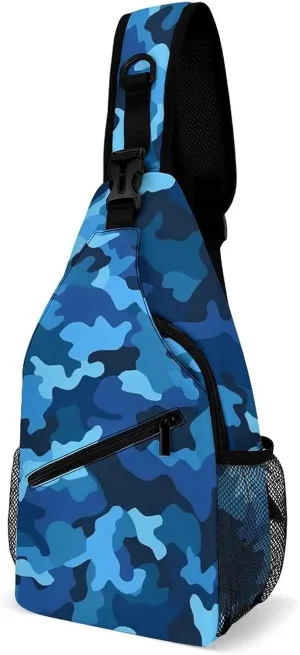 Small Crossbody Sling Backpack Mid-Century Modern Art Cat Chest Bags for Traveling Chest Fashion Shoulder Bag