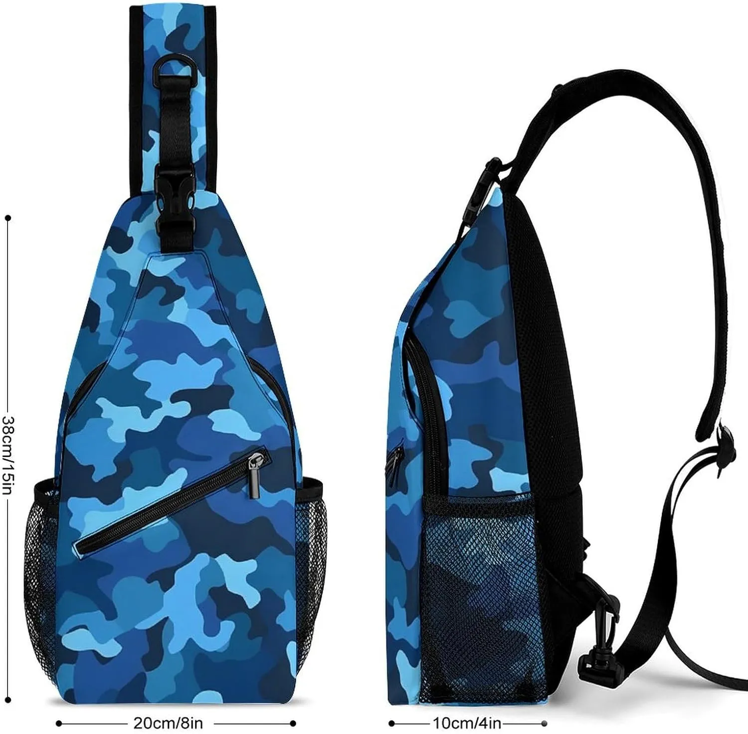Small Crossbody Sling Backpack Mid-Century Modern Art Cat Chest Bags for Traveling Chest Fashion Shoulder Bag