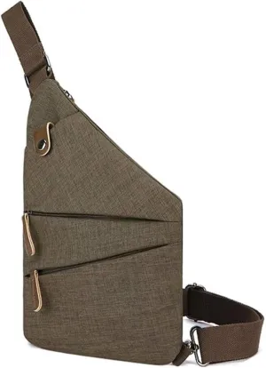 Small Leisure Sling Bag Shoulder Backpack Chest Pack Casual Hiking Rucksack Cross Body Daypack Crossbody