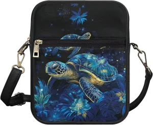 Small Messenger Bag Leather Crossbody Bag for Women Men Fashion Cross Body Shoulder Purse with Adjustable Strap