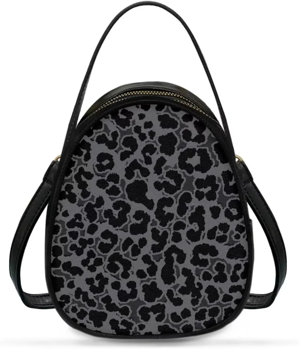Small Purse Crossbody Bags for Women Leopard Print Handbag Travel, Snakeskin Shoulder Phone Holder Adjustable Strap