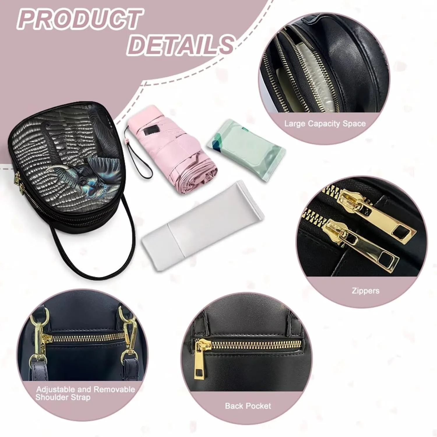 Small Purse Crossbody Bags for Women Leopard Print Handbag Travel, Snakeskin Shoulder Phone Holder Adjustable Strap