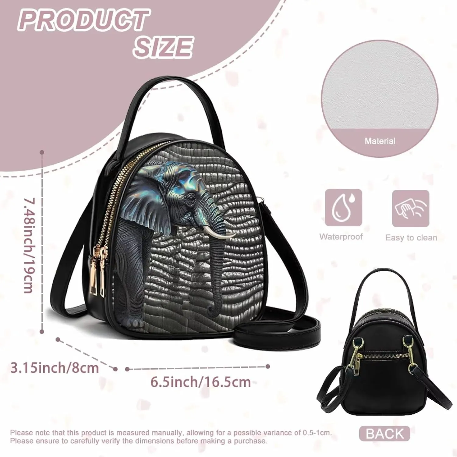 Small Purse Crossbody Bags for Women Leopard Print Handbag Travel, Snakeskin Shoulder Phone Holder Adjustable Strap