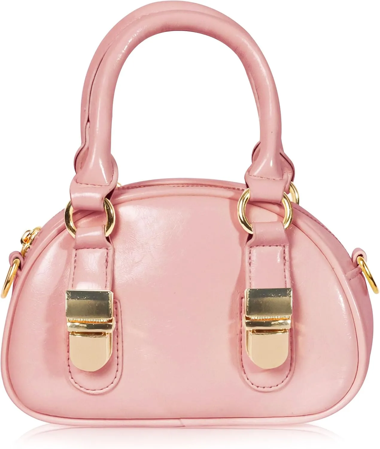 Small Purse for Women - Mini Crossbody Bag PU Leather Clutch Shoulder Bag Removable Strap Handbag Zipper Closure