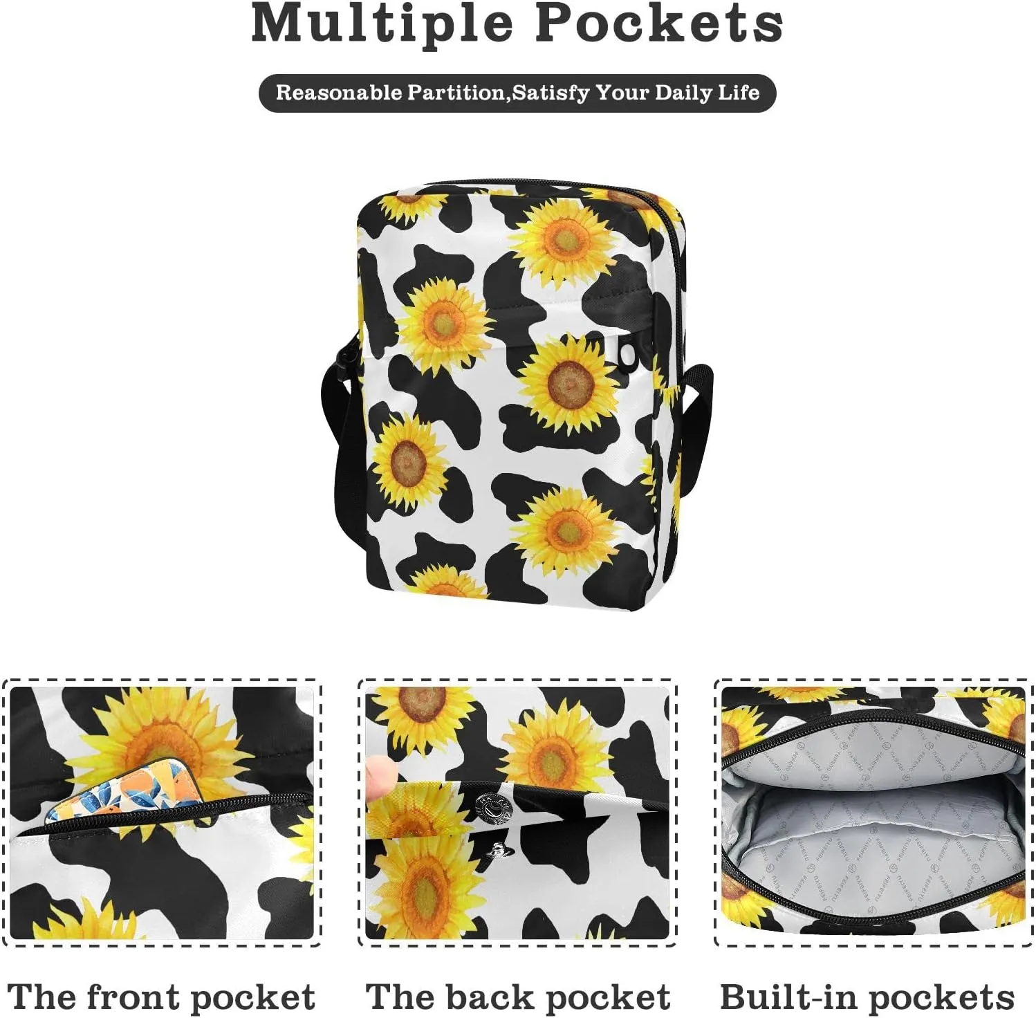 Small Shoulder Messenger Bags Women and Men Mini Adjustable Crossbody Handbag