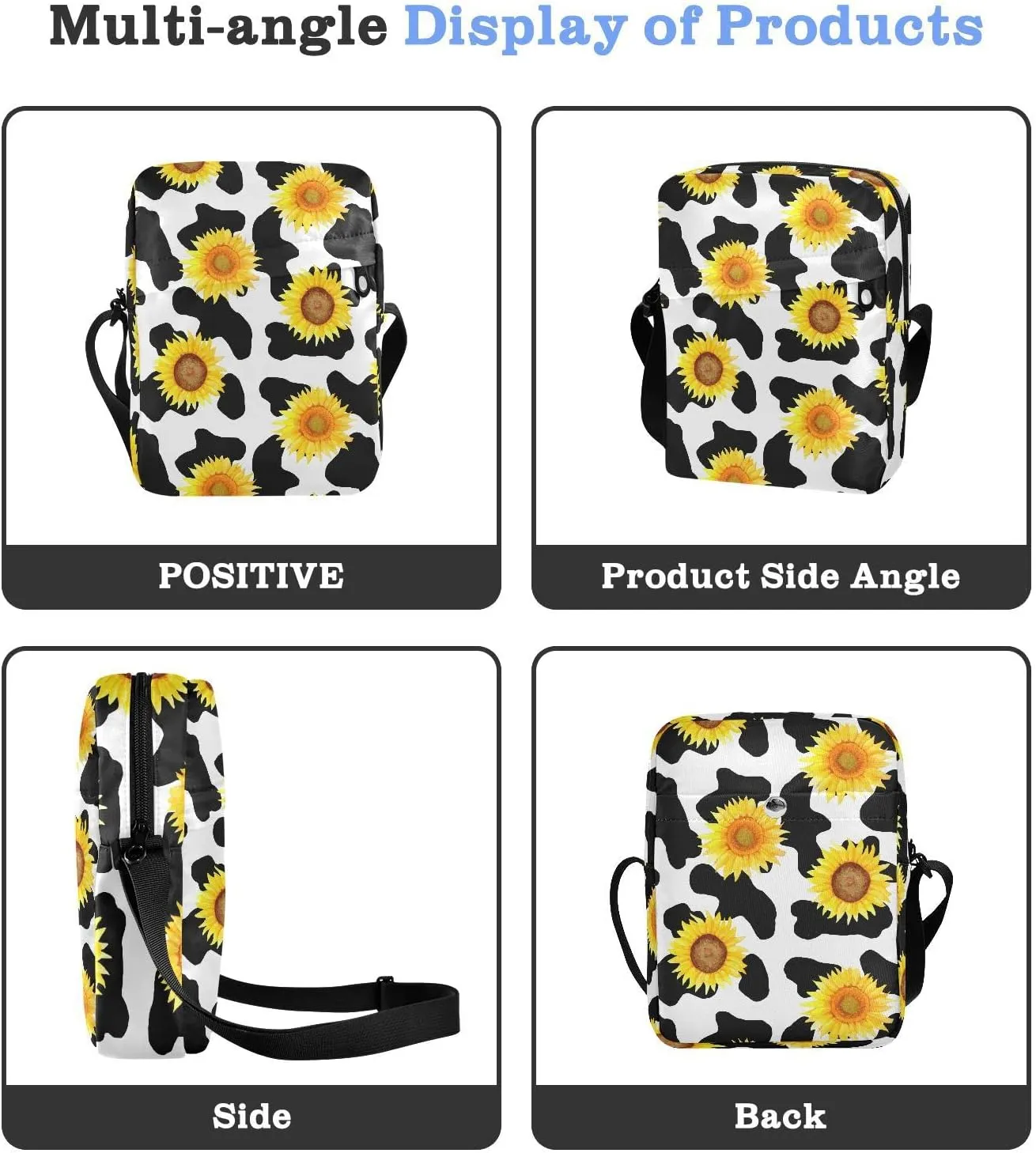 Small Shoulder Messenger Bags Women and Men Mini Adjustable Crossbody Handbag