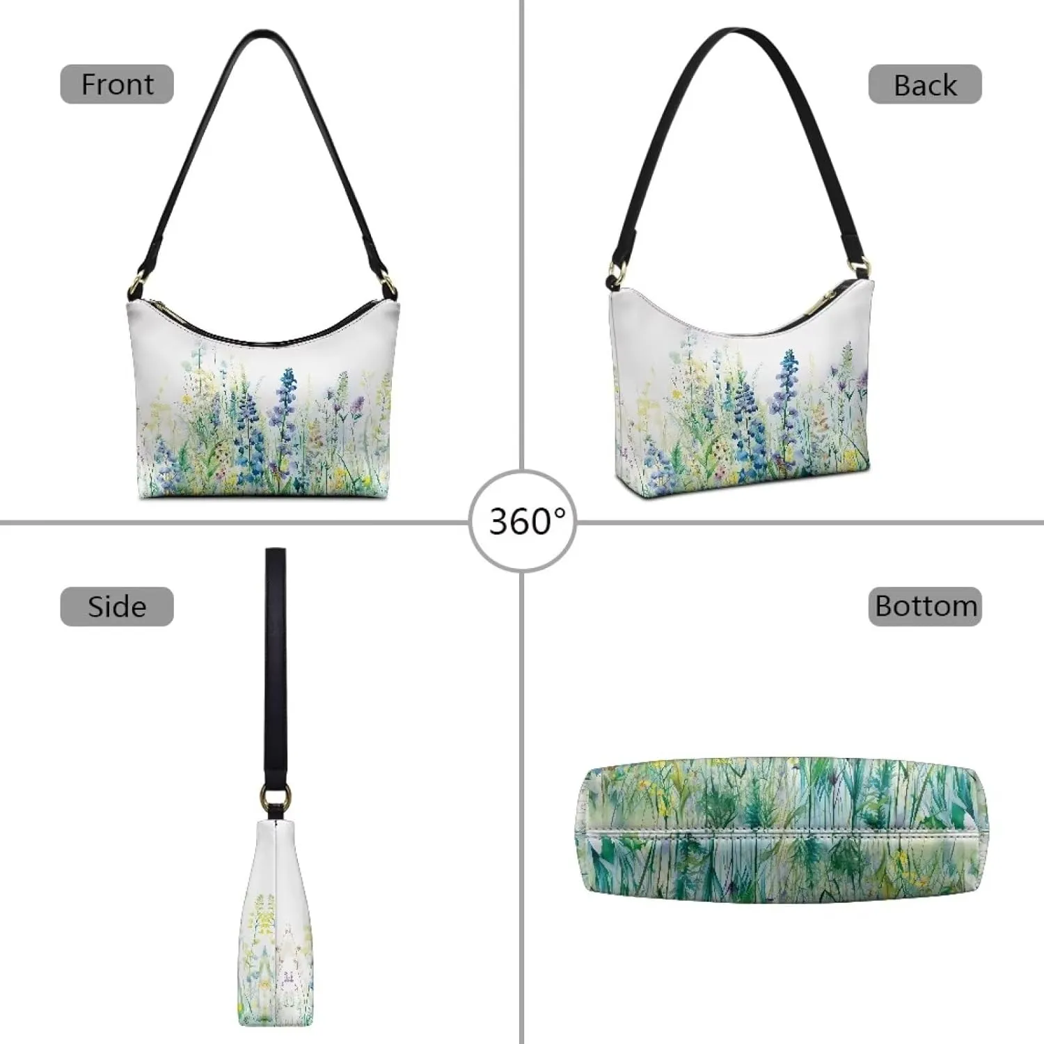 Small Underarm Crossbody bag with Zipper Closure for Women Dating Party