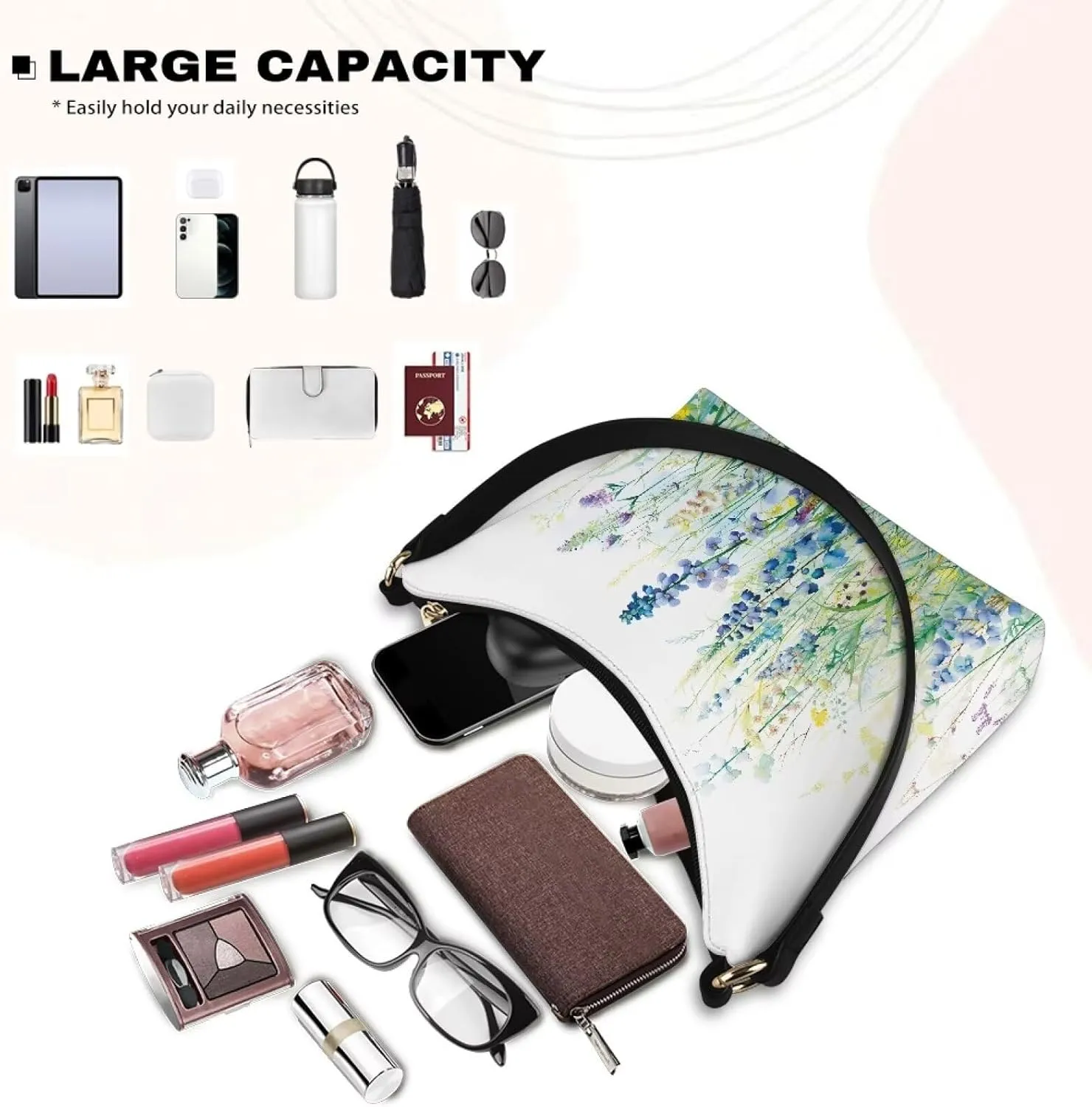 Small Underarm Crossbody bag with Zipper Closure for Women Dating Party