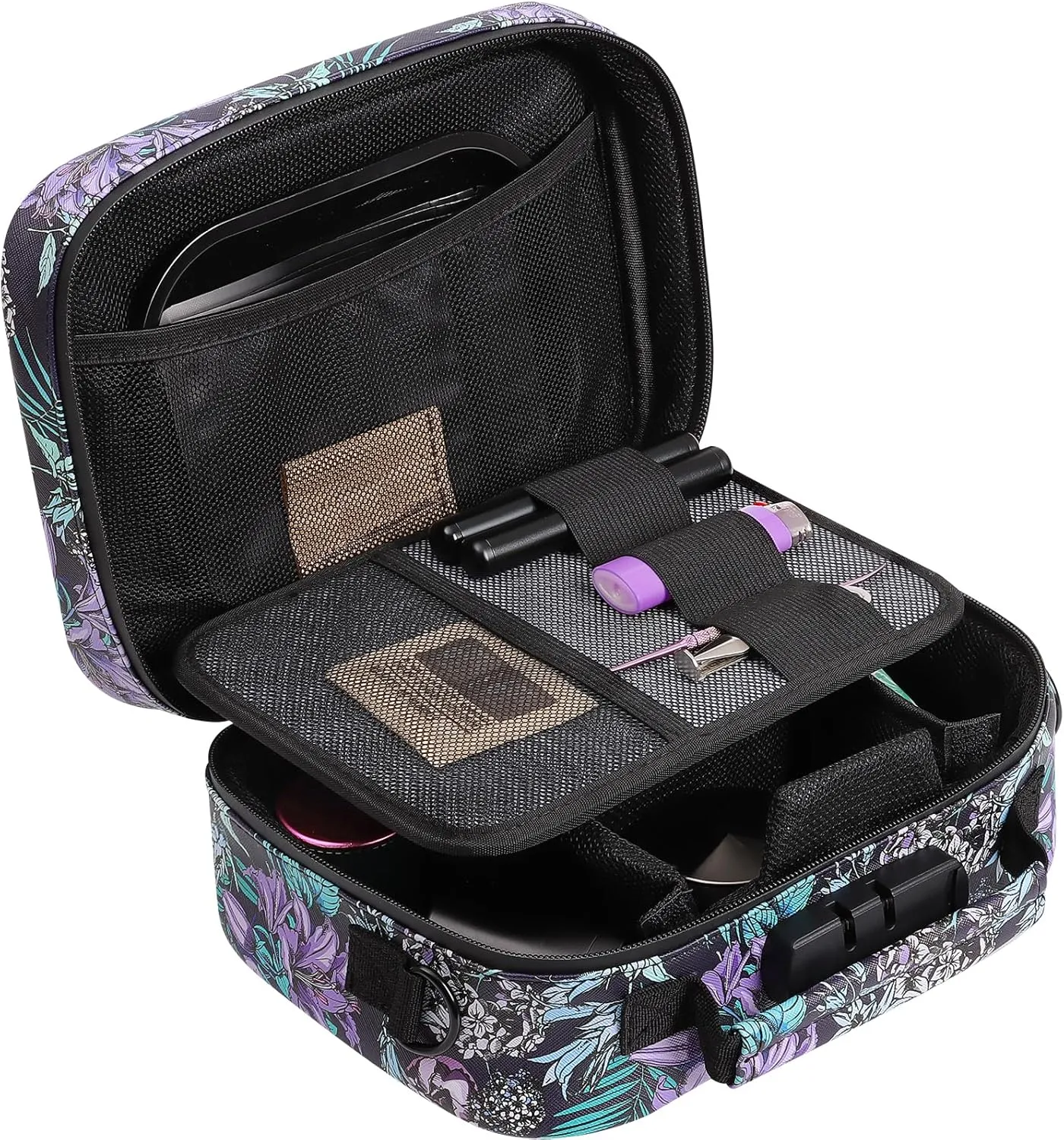 Smell Proof Bag, Christmas Gift Set for Friends, Smell Proof Bags with Combination Lock Scent Proof Smoking Tobacco Set, Odorless Rolling Tray Carbon Lining Organizer Travel Medicine Bags