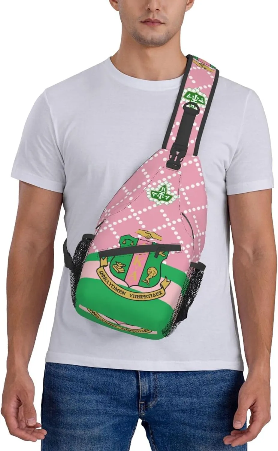 Sorority Gifts Unisex Crossbody Backpack Sling Bag chest bag for Hiking Traveling Outdoor Daypack
