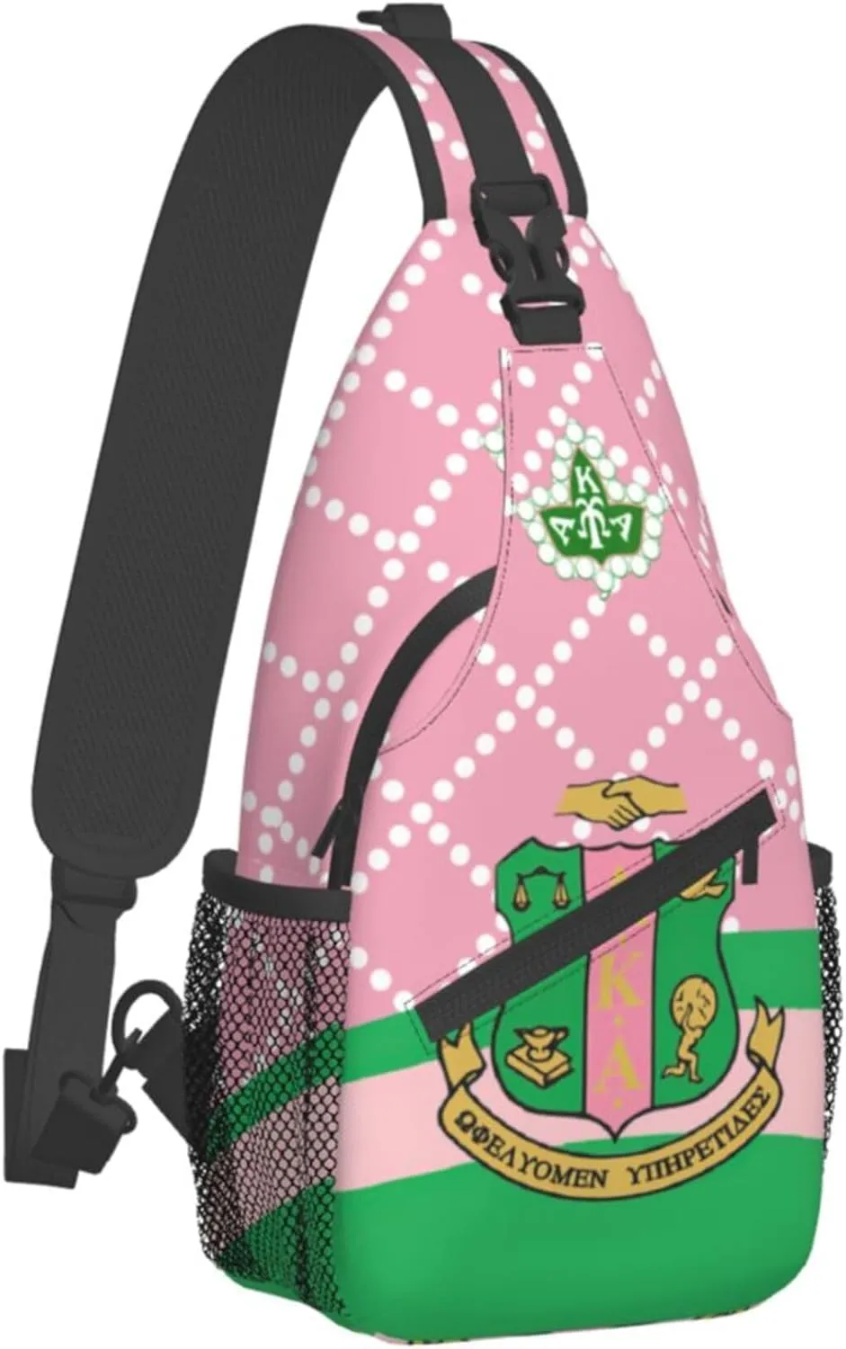 Sorority Gifts Unisex Crossbody Backpack Sling Bag chest bag for Hiking Traveling Outdoor Daypack