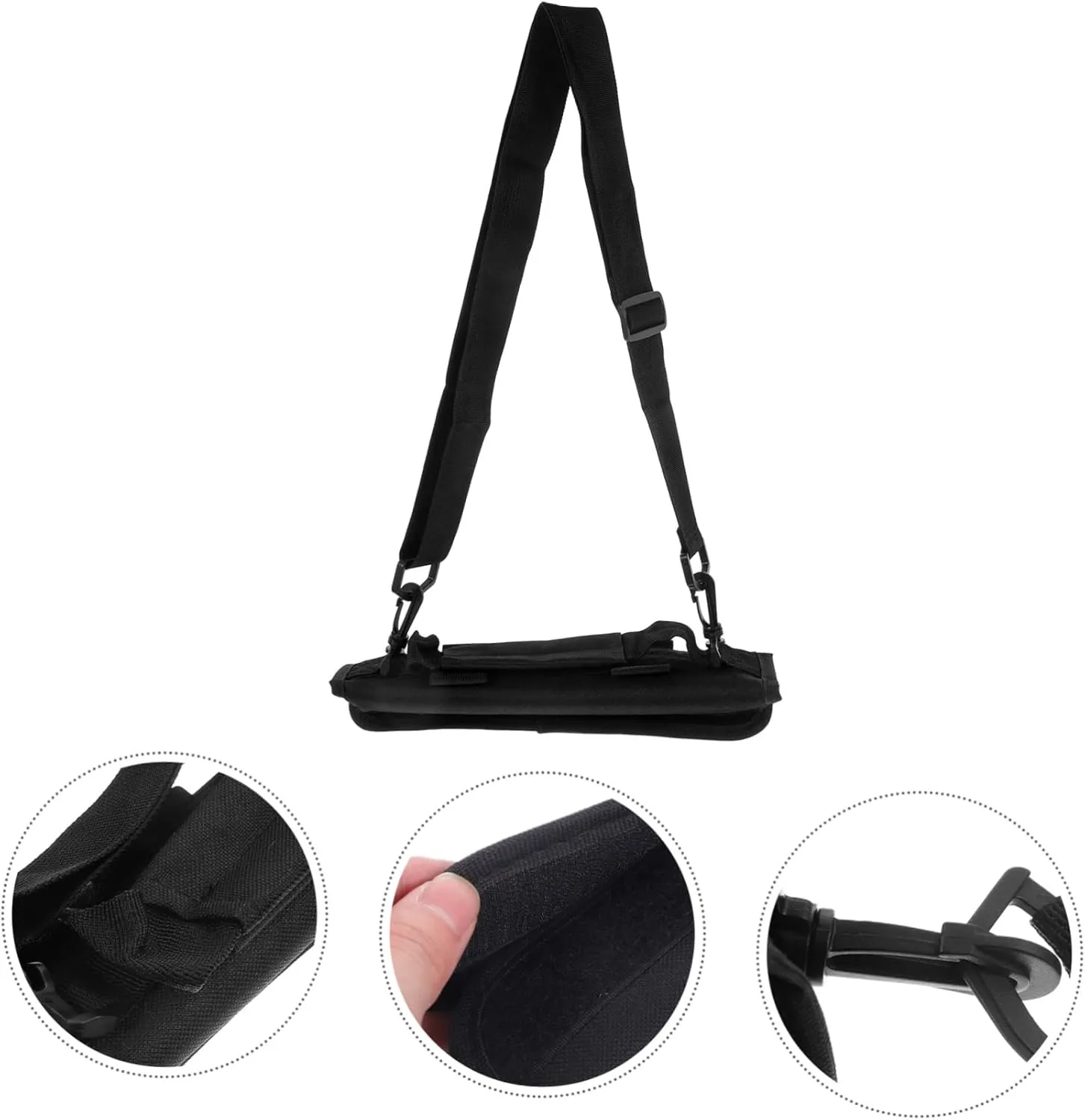Sosoport Portable Golf Bag Durable Club Carrier with Side Pouch Comfortable Golfs Club Container for Training