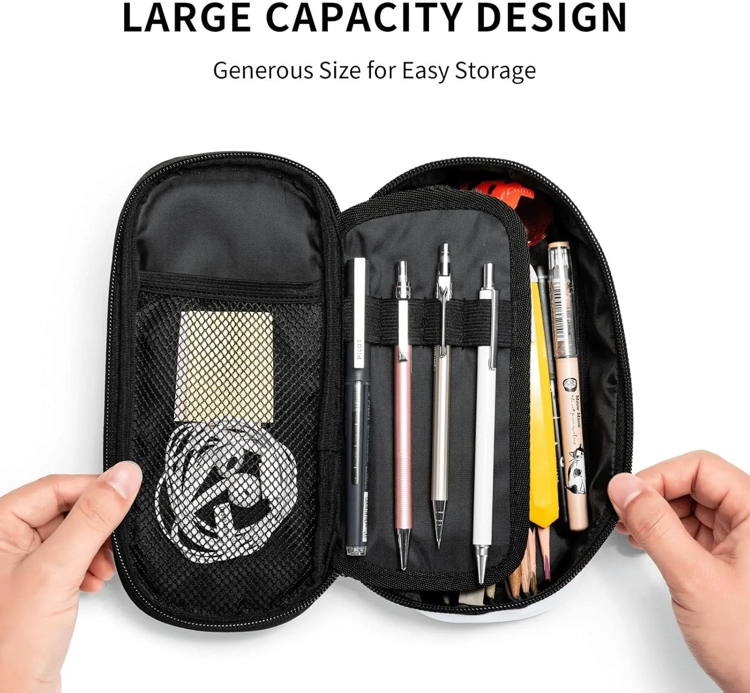 Sport Cool Ball Pattern Pencil Case Big Capacity Storage Pencil Pouch Stationery Bags With Zipper Portable Pen Holder Box Organizer For Boys Girls Teens Student College School Office Supplies