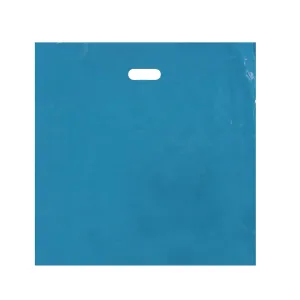 SSWBasics Jumbo Low Density Teal Merchandise Bags - 20"W x 5"D x 20"H - Case of 500