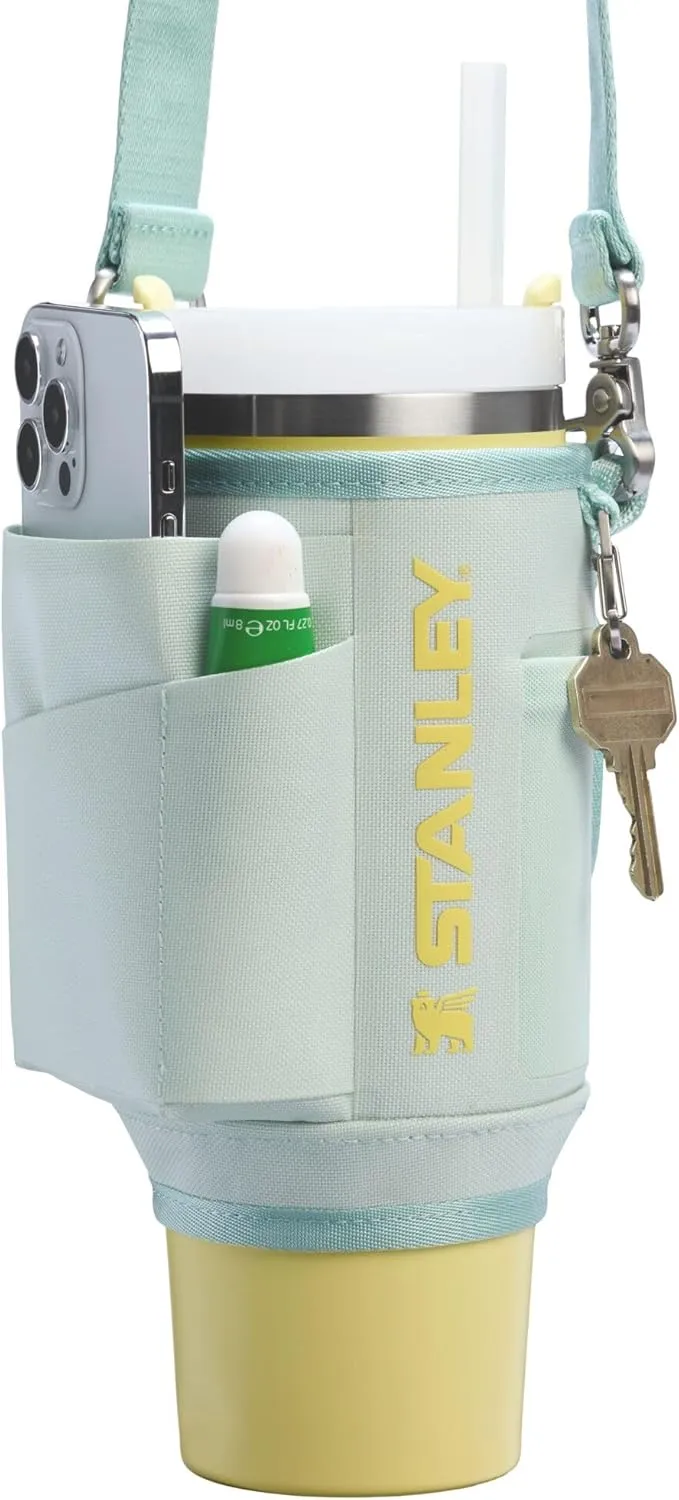 Stanley All Day Quencher Carry All for 40 oz Tumbler with Handle | Crossbody Bag with Phone Holder Pocket, Card Sleeve & Detachable Strap | Water Bottle Carrier Bag | BPA-Free |