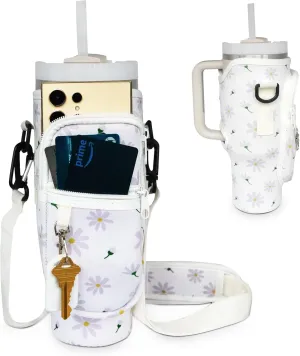 Stanley Cup 40oz Tumbler Crossbody Bag with Adjustable Strap, Zipper Pocket and Key Holder
