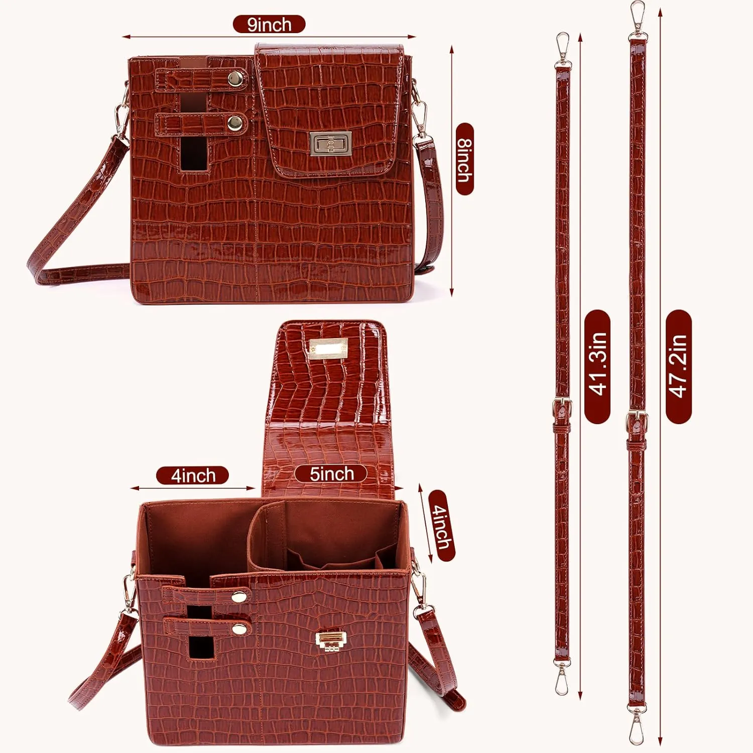 Stanley Outdoor Portable Crossbody Cup Storage Bag with Purse, Crossbody Bag for Stanley Bottle