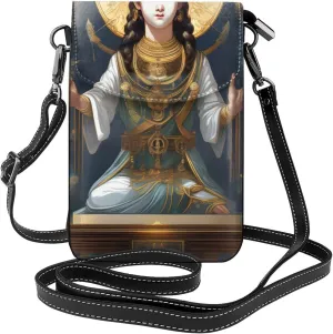 Statue Of God Women'S Crossbody Bag, *Zipper Phone Wallet, Cute Purse, Shoulder Bag, Detachable Shoulder Strap