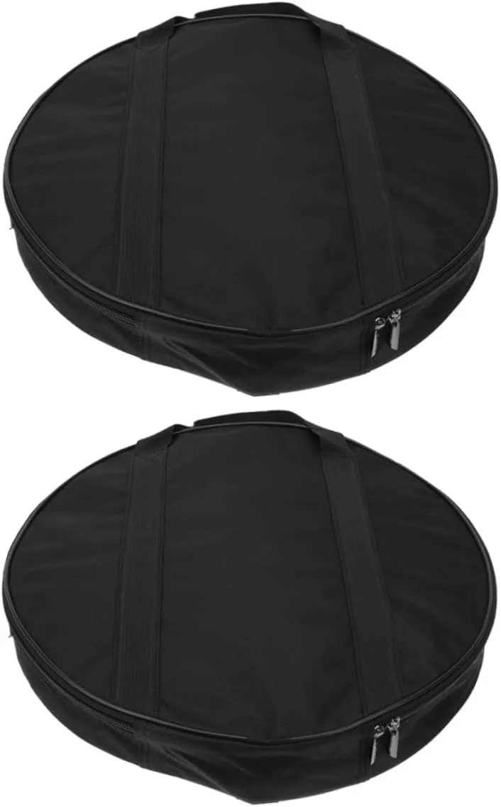 SUPVOX Cymbal Storage Bag Waterproof Gong Bag for Travel Instrument Protector Black