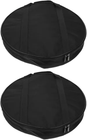 SUPVOX Cymbal Storage Bag Waterproof Gong Bag for Travel Instrument Protector Black