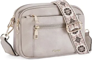 Telena Crossbody Purse for Women Small Crossbody Bags Trendy Vegan Leather with Adjustable Shoulder Strap