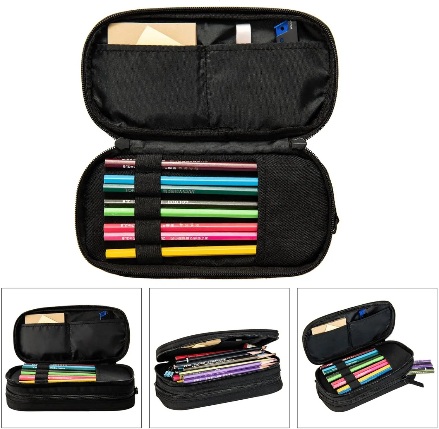 tiger skin nature Multifunctional Pocket Backpack Crossbody Lunch Bag Pencil Case 3Pcs Set Large Capacity Backpack