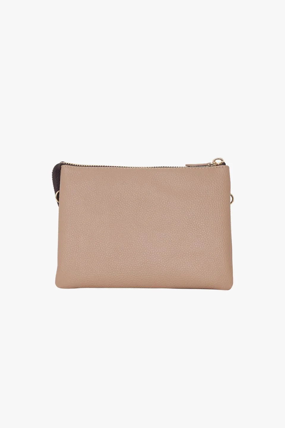 Tilly's Big Sis Taupe Leather Crossbody Bag