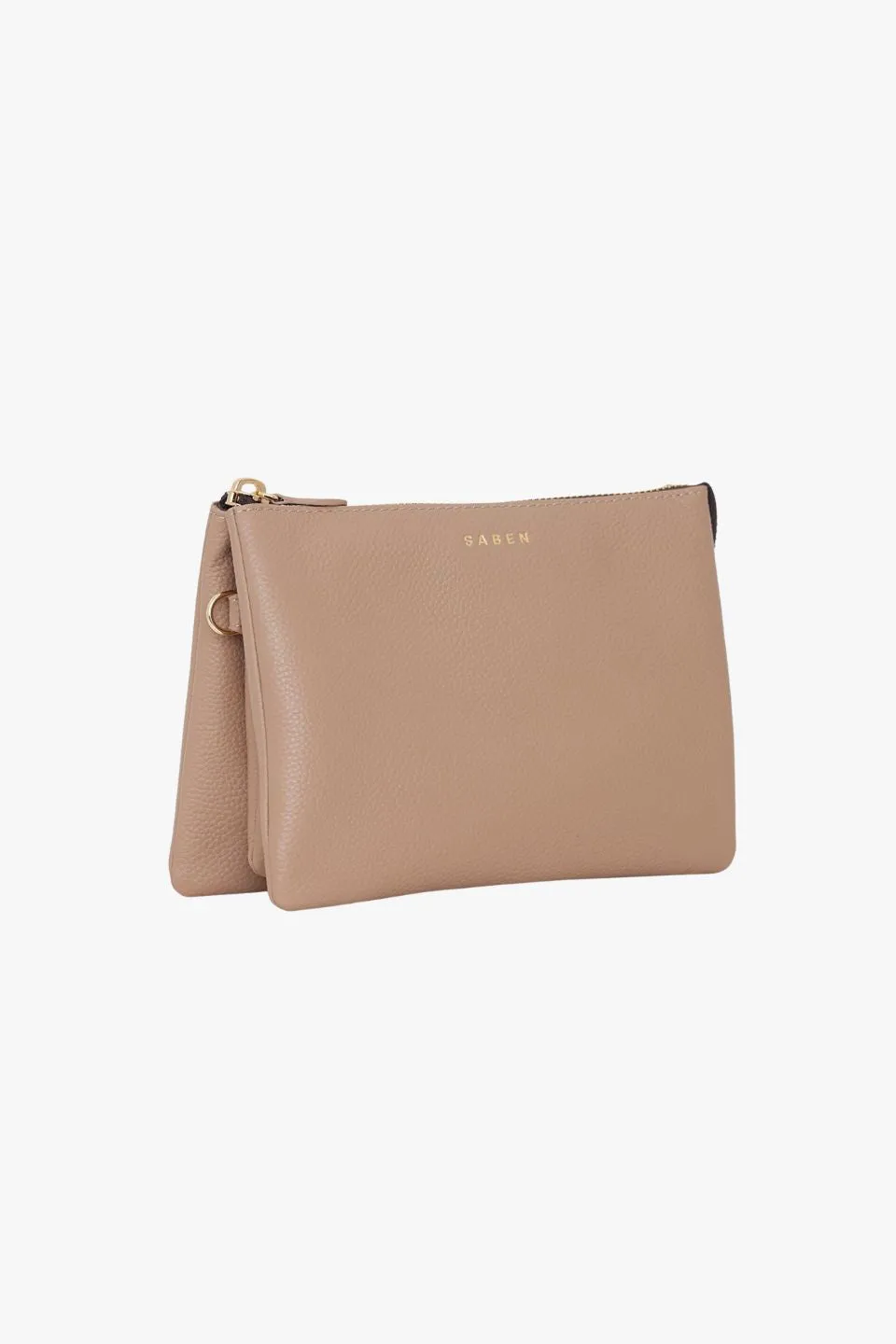 Tilly's Big Sis Taupe Leather Crossbody Bag