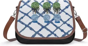 Topiary Chinoiserie Ginger Jar Women's Shoulder Bag, Handbag, Crossbody Bag