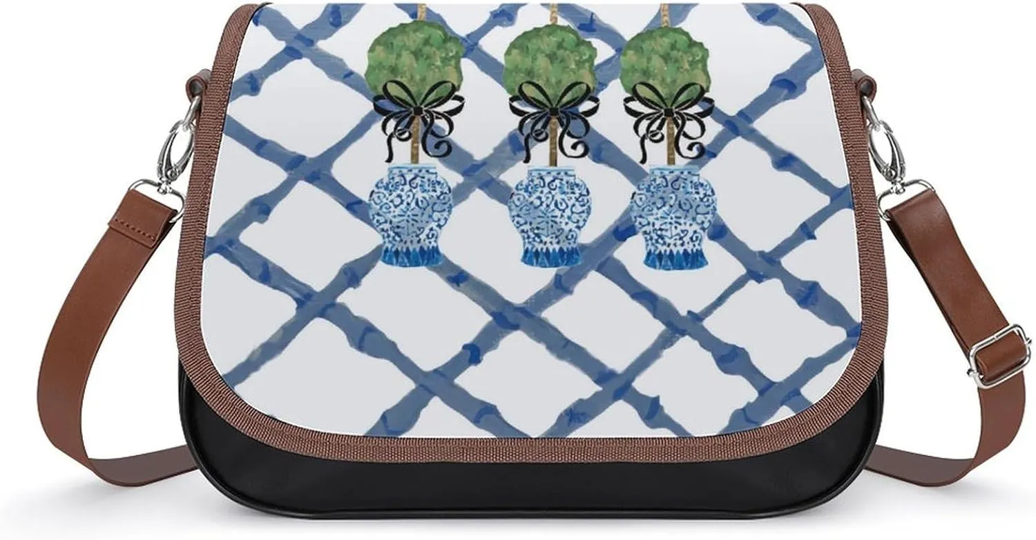 Topiary Chinoiserie Ginger Jar Women's Shoulder Bag, Handbag, Crossbody Bag