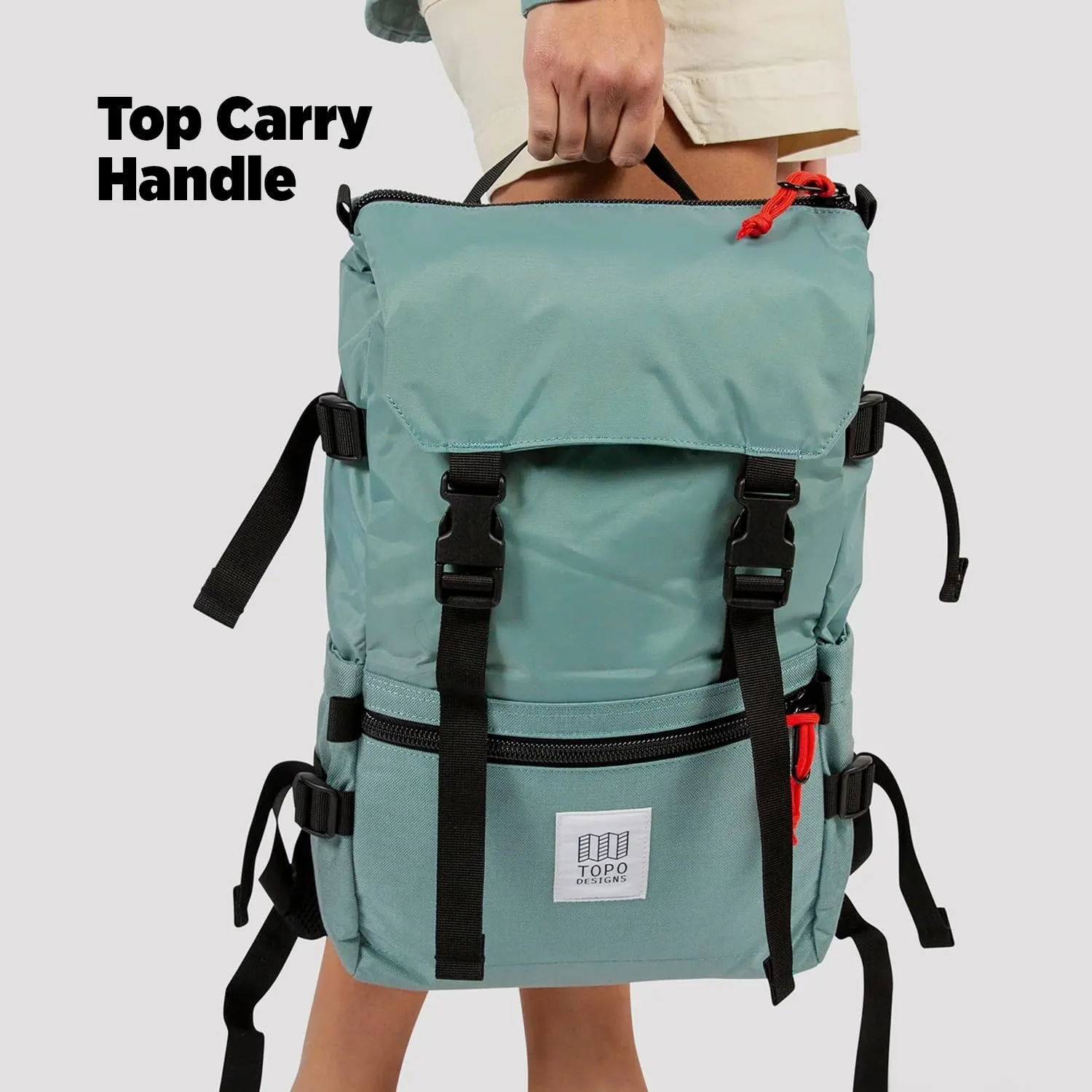 Topo Designs Unisex Rover Pack Classic, Beetle/Spice, One Size
