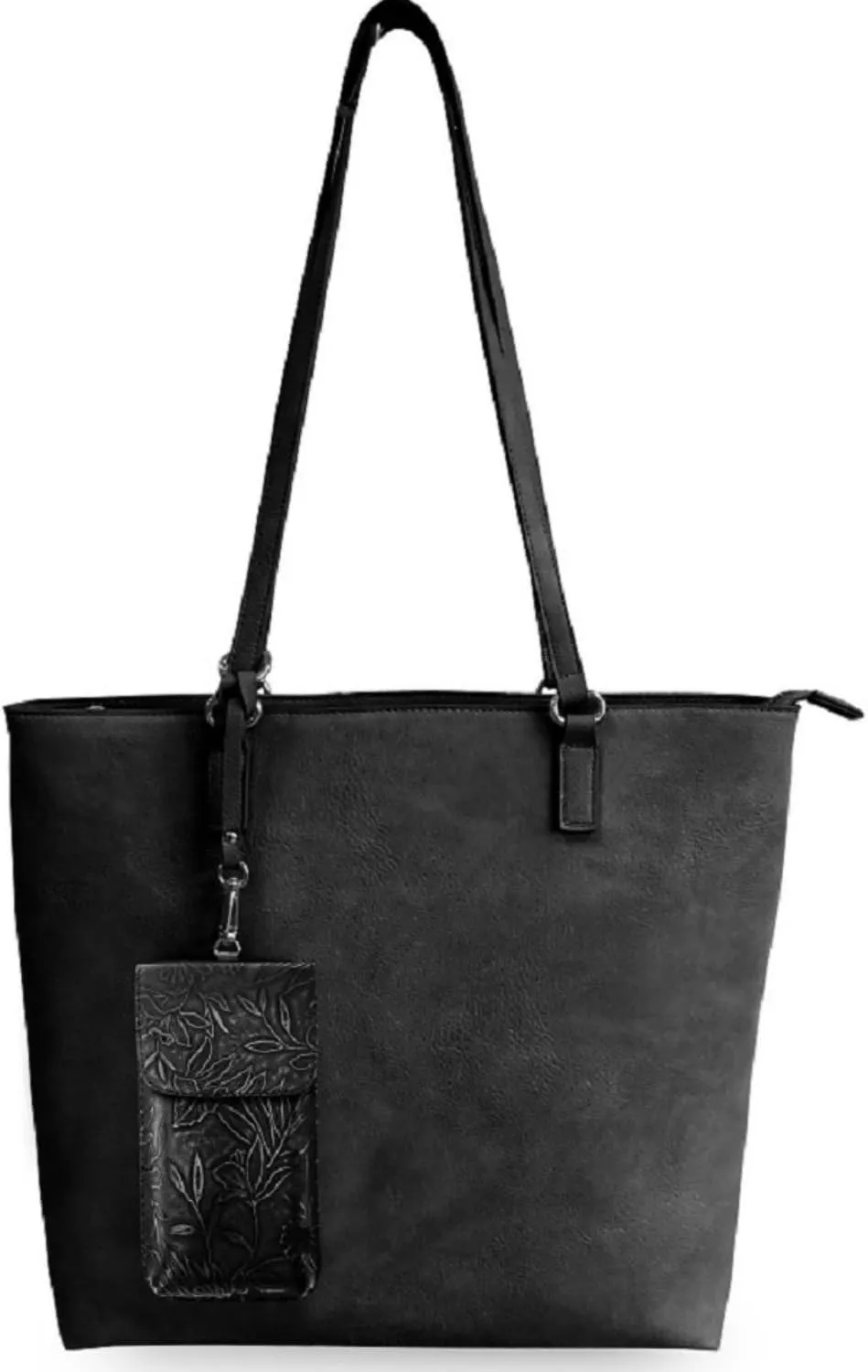 Tote Bag for Women & Phone Holder Combo - Touch Screen Women’s Crossbody Bag - Phone Bag (Techy Tote)