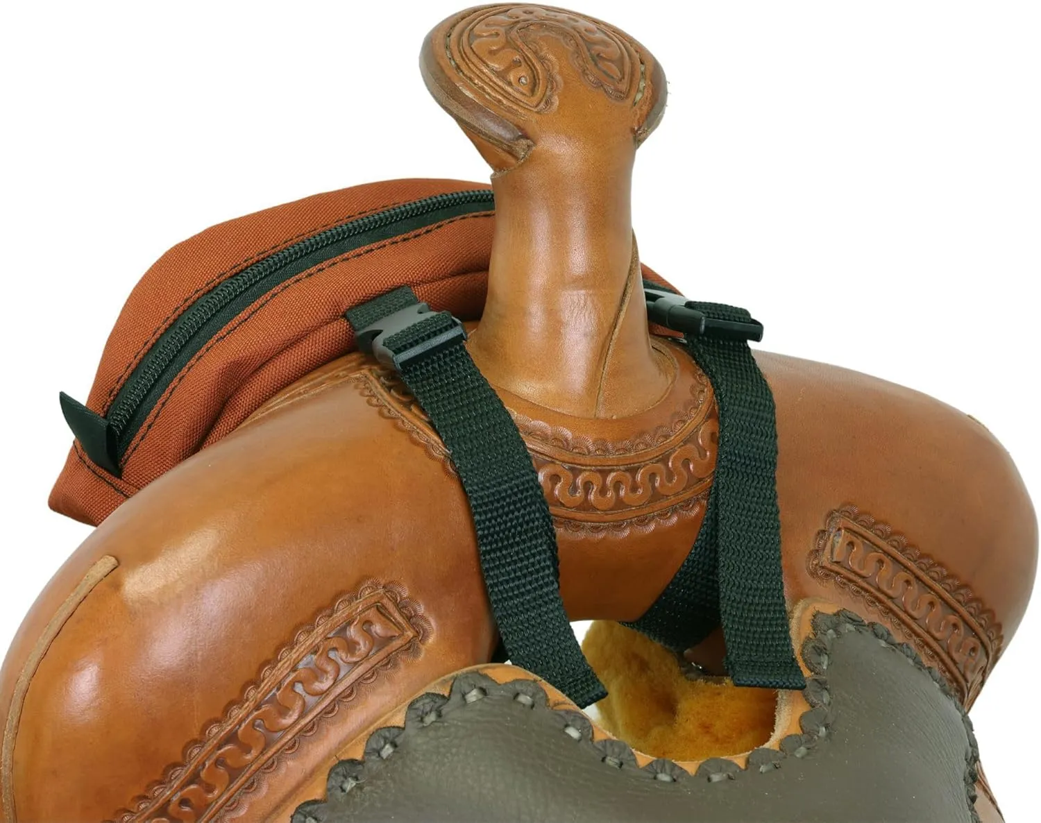 TrailMax Original Pommel Pocket Saddle Bag for Western & Endurance Saddle Horn Bags; Cellphone Pommel Pocket for Trail Riding