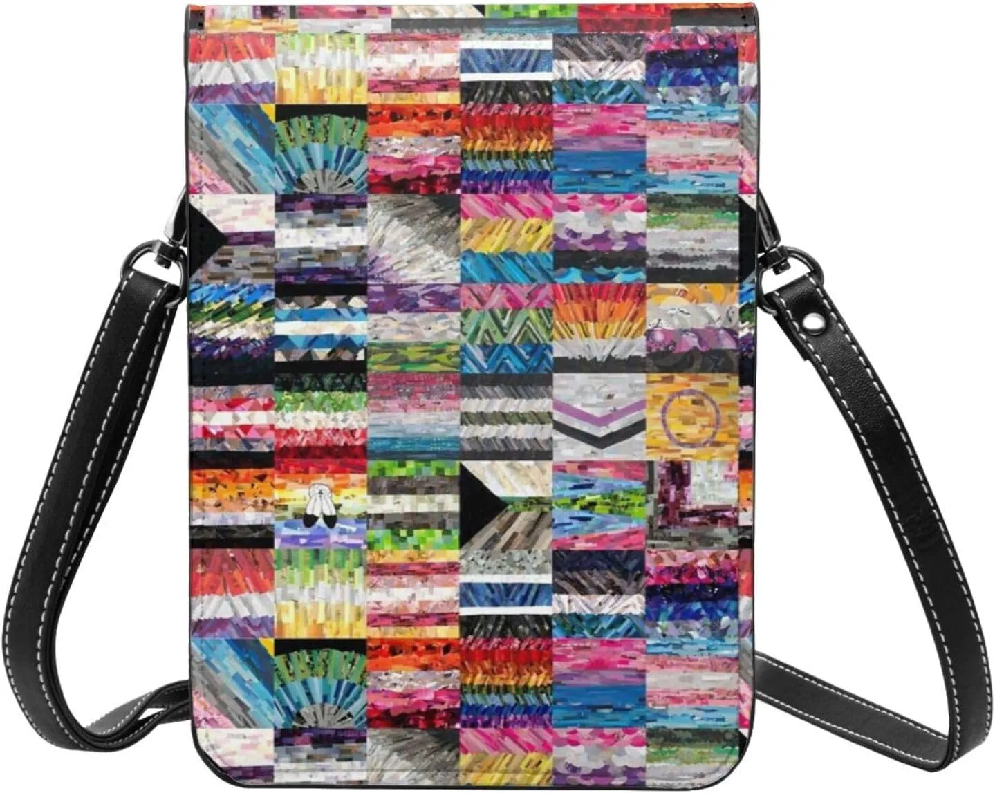 Trans Flag HE HIM Pronouns Cell Phone Purse Small Crossbody Bags For Women Men Wallet Purses With Adjustable Strap