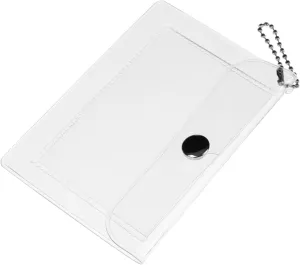 Transparent Wallet Cash Bag Cashes Pouch Lipstick Storage Bag Change Purse Wallet Credit Cards Holder Money Purse Transparent Card Holder Card Case Clear Coin Purse Coin Holder Pvc
