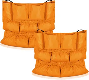 Trash Can Caddy Bag Cleaning Caddy Bag for Garbage Bins Trash Holder Cart Garbage Bin Storage Organizer, Fits 32-50 Gallon Can, Janitorial Storage Cleaning Supplies(Yellow,2)